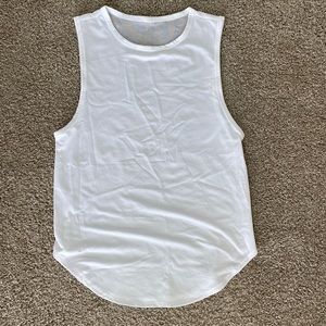 Fabletics White Trisha Mesh Tank Top